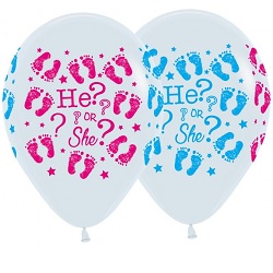 Ballonnen He or She 30 cm €0,50