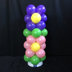 Ballonpilaar 2 Bloemen €32,50