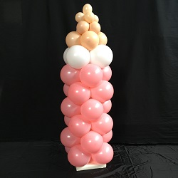 Ballonpilaar Babyfles Roze €32,50