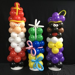 Ballonpilaren Voordeel set Sinterklaas + Piet + Cadeautjes €95,00