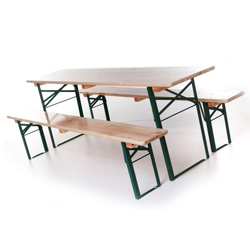 Biertafelset (Tafel 220×70 cm) €14,50