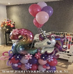 Ballon Bouquet 2 Jaar – Unicorn