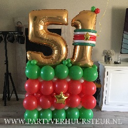 Ballon Bouquet 51 Jaar – Suriname