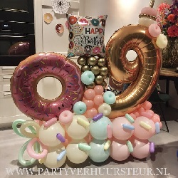 Ballon Bouquet 9 Jaar – Donut
