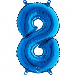 Folie Cijferballonnen 100 cm 0 t/m 9 Blue €5,95