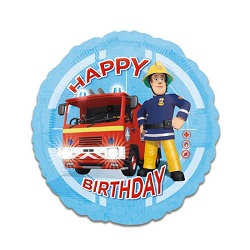 Folieballon Brandweerman Sam HBD €4,50