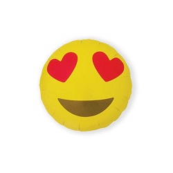 Folieballon Emoji Heart Eyes €2,95