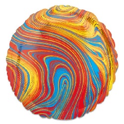 Folieballon Marblez Rond Multi 43 cm €3,25