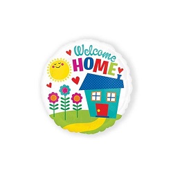 Folieballon Welcome home rond €3,95