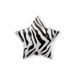 Folieballon Black Zebra Stripe 56 cm €2,95