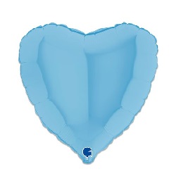 Folieballon Hart Mat Blauw 46 cm €2,95