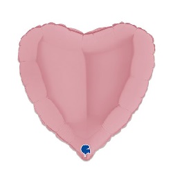 Folieballon Hart Mat Roze 46 cm €2,95