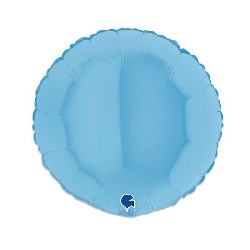 Folieballon Rond Mat Blauw 46 cm €2,95