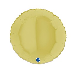 Folieballon Rond Mat Geel 46 cm €2,95