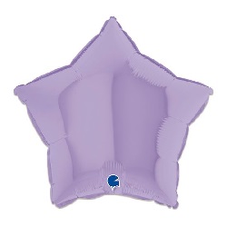 Folieballon Ster Mat Lila 46 cm €2,95