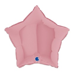 Folieballon Ster Mat Roze 46 cm €2,95