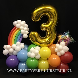 Ballonnen Bouquet Regenboog