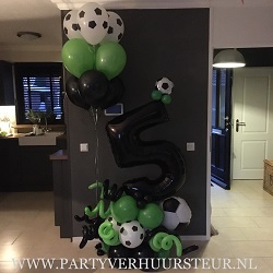 Ballonnen Bouquet Voetbal 5 Jaar