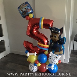 Verrast zijn bloed Reis Ballonnen Bouquet Paw Patrol - Partyverhuur Steur