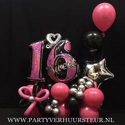 Ballonnen Bouquet Sweet 16