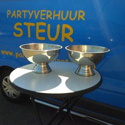 RVS  Schaal / Champagnekoeler €2,50