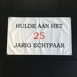 Spandoek Hulde 25-Jarig Echtpaar €5,00