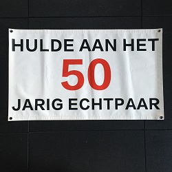 Spandoek Hulde 50-Jarig Echtpaar €5,00