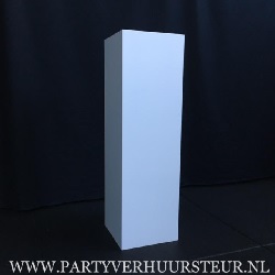 Zuil vierkant wit 30x30x100 cm