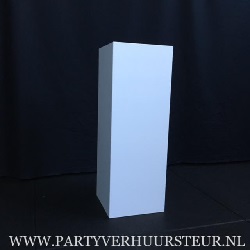 Zuil Vierkant Wit 30x30x85 cm €20,00